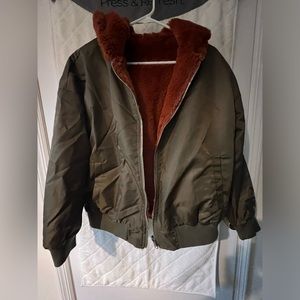 Faux Fur Bomber Jacket